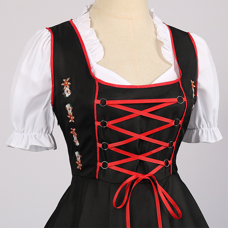 Plus Size German Oktoberfest Dirndl Dress Beer Festival Maid Cosplay Costume